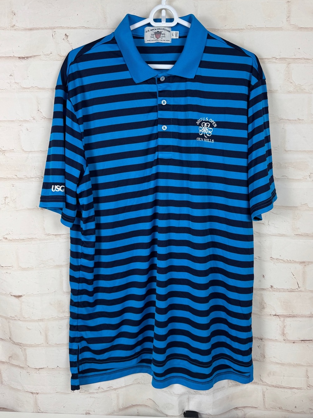 USGA 2017 US OPEN Erin Hills Polo Golf Shirt Size Large